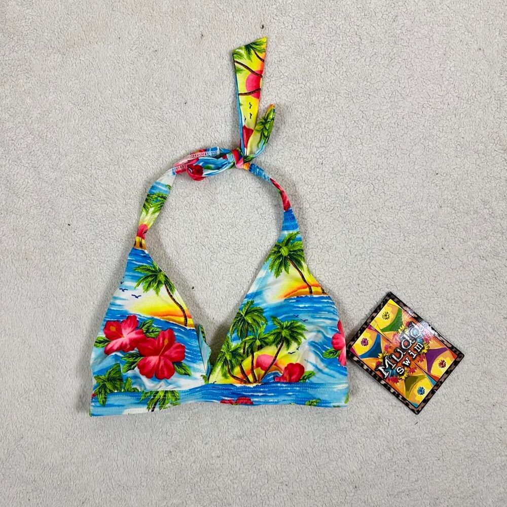 NWT Mudd Tropical Swim Top